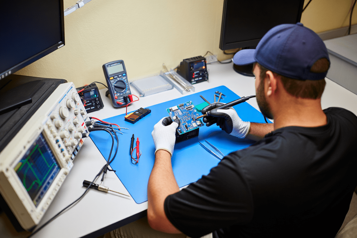 Процесс ремонта техники VISION в vision-service